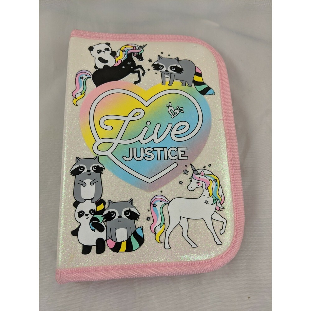Live Justice Zipper Pencil Case Unicorn Tween Brands